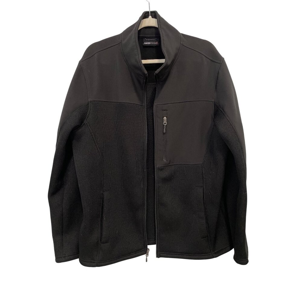 Swiss Tech Softshell Jacket Size Large Zip Front … - image 1